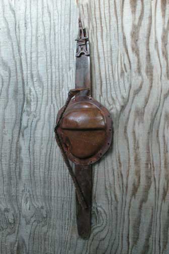 Metal and wood sculpture