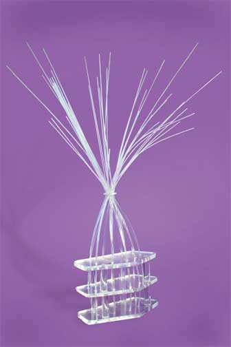 Acrylic sculpture - A clear spray of acrylic rods