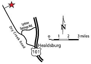 Map to Forchini Winery
